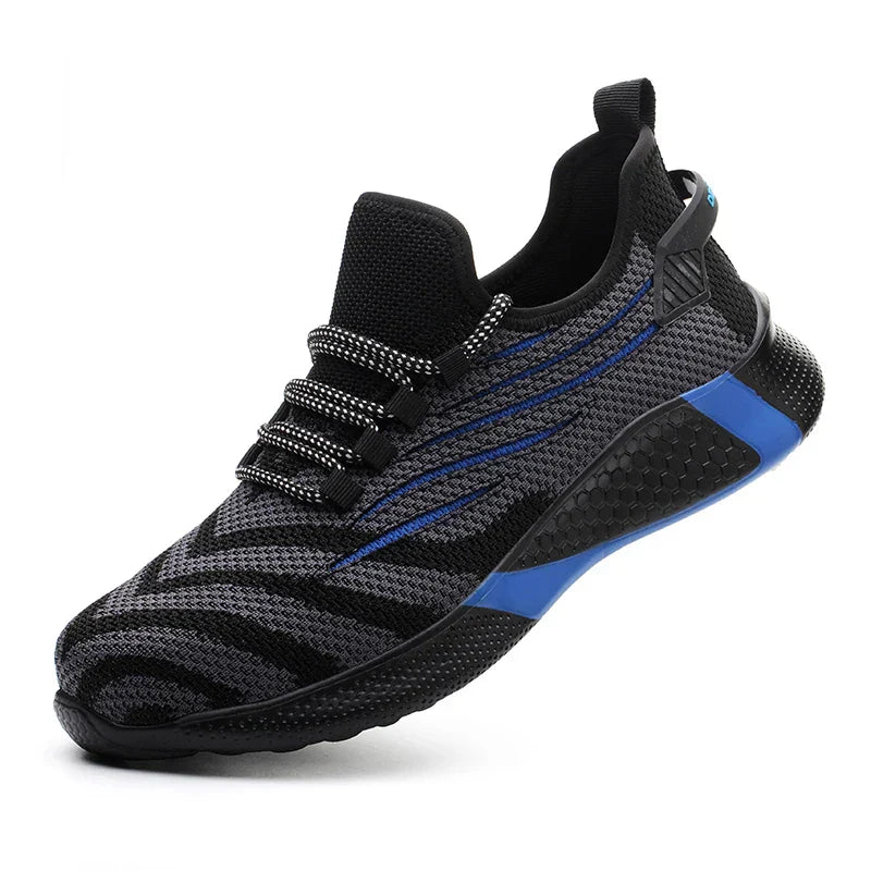 Men’s Lightweight Safety Shoes – Sporty Steel Toe Work Sneakers
